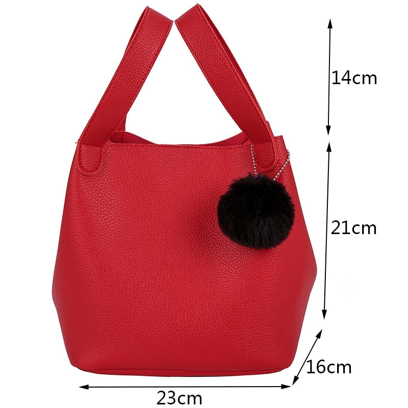 Fashion PU Leather Ladies Handbag