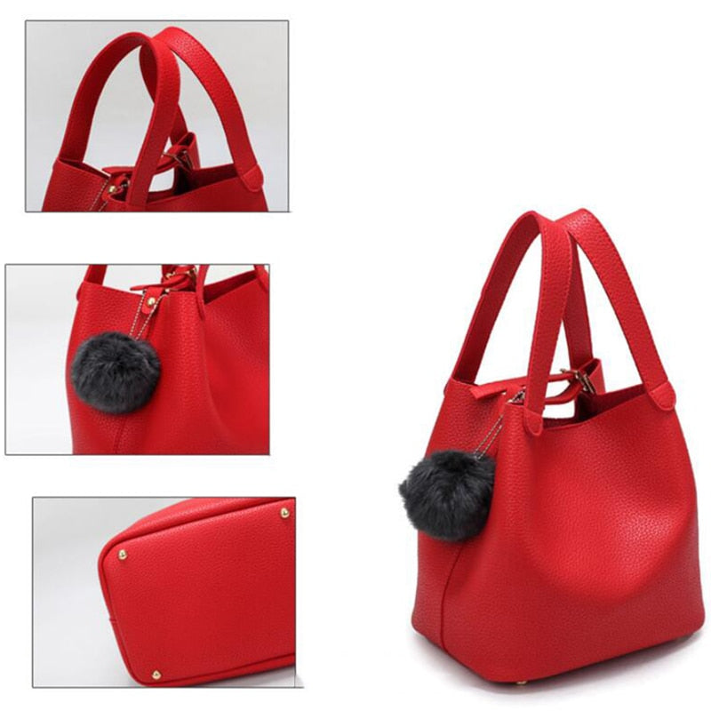 Fashion PU Leather Ladies Handbag