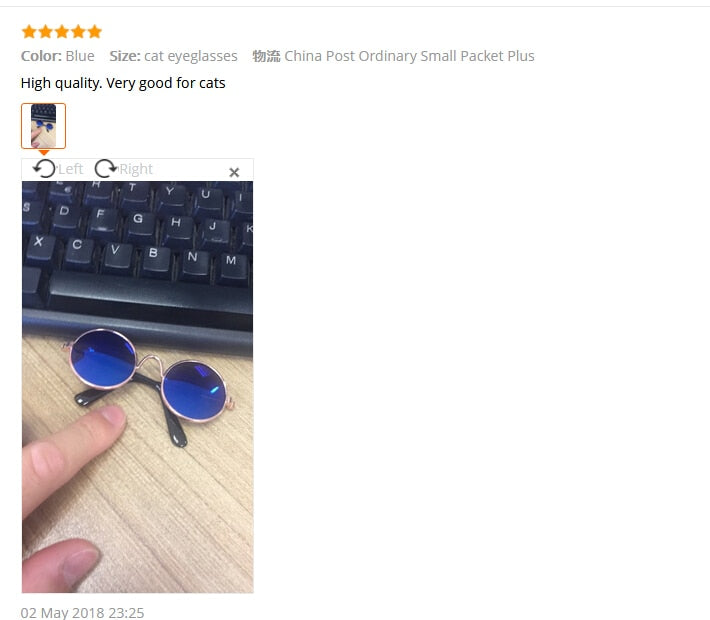 UV Cat Dog Sunglasses Eye Protection Wear Cats Grooming