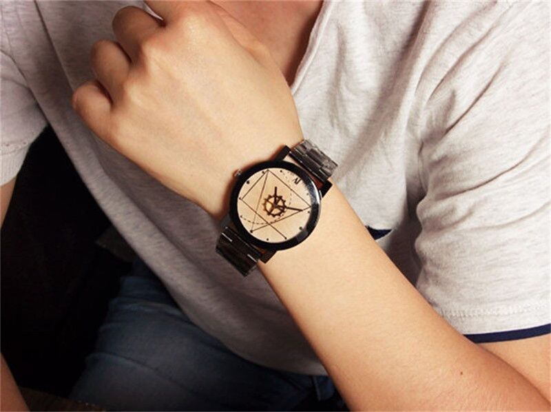 Luxury Watch Fashion Stainless Steel Watch for Man Quartz Analog Wrist Watch
