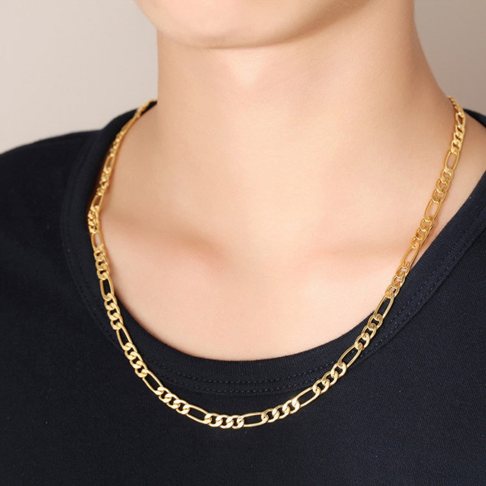 Men's Gold Filled Figaro Chain