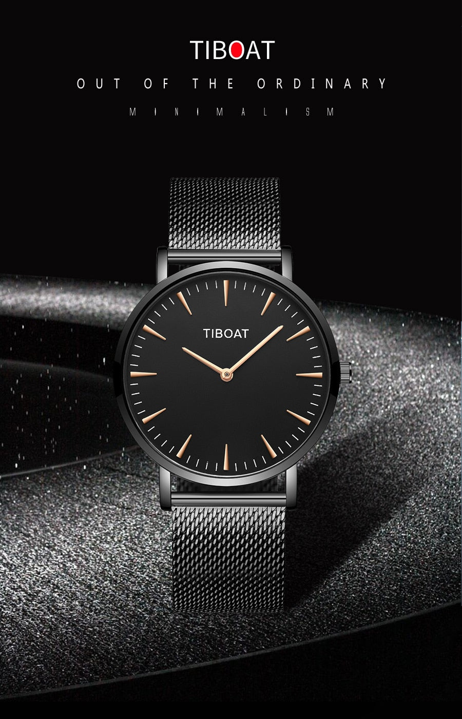 Luxury Quartz Watch Men Casual Slim Mesh Steel Waterproof sports watches