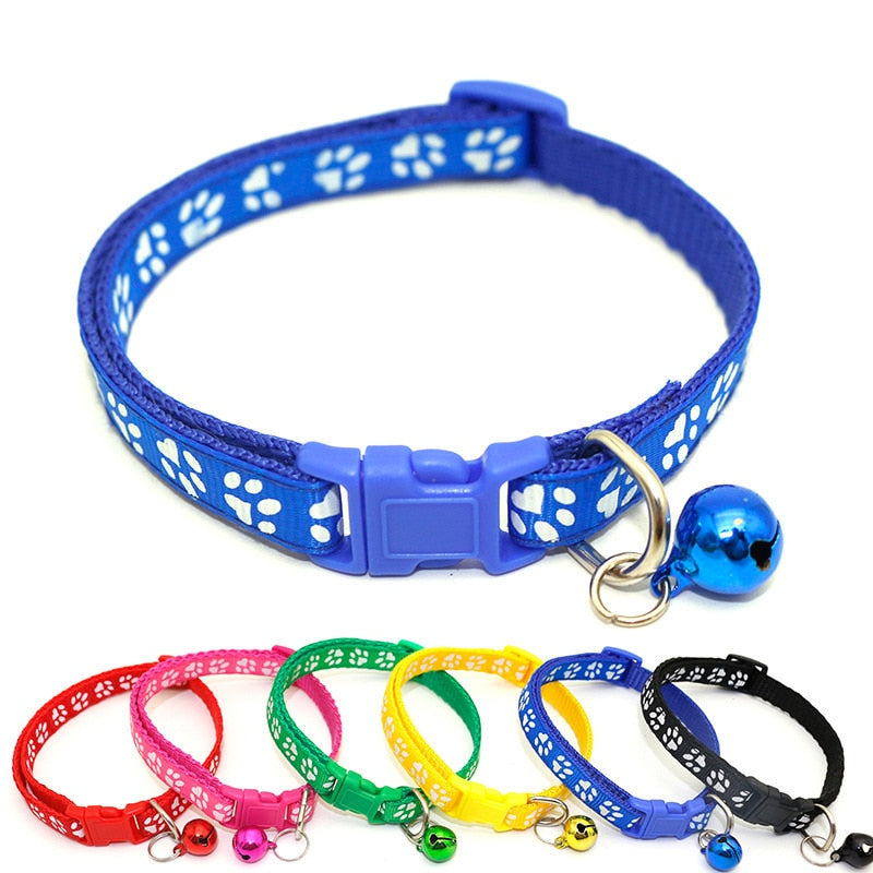 Cat Dog Collar With Adjustable Buckle & Bell