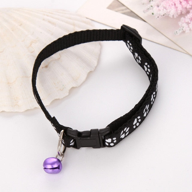 Cat Dog Collar With Adjustable Buckle & Bell