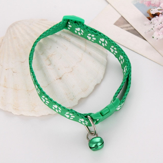 Cat Dog Collar With Adjustable Buckle & Bell