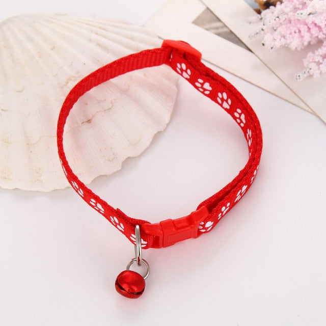 Cat Dog Collar With Adjustable Buckle & Bell