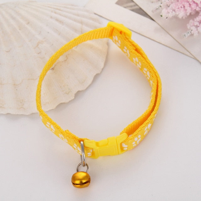 Cat Dog Collar With Adjustable Buckle & Bell