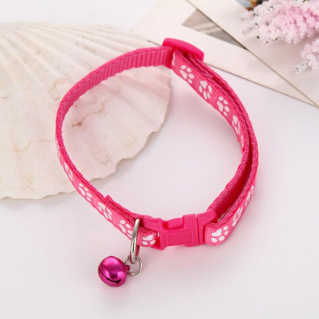 Cat Dog Collar With Adjustable Buckle & Bell