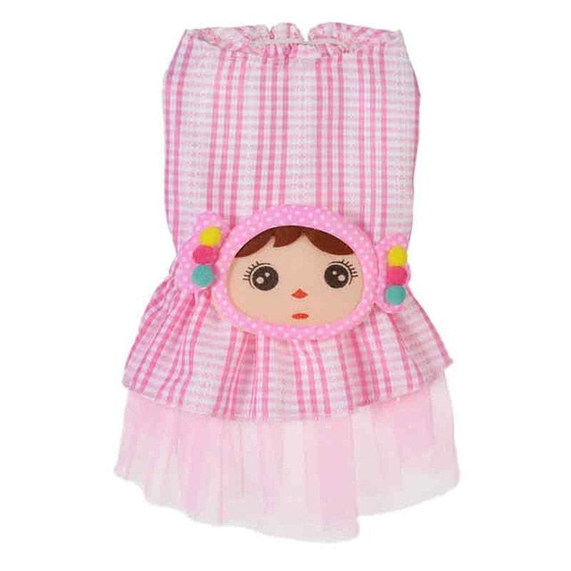 Spring Summer Clothes Dog Cat Gauze Tutu Skirt Dresses Puppy