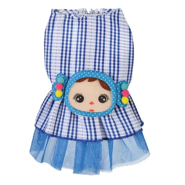 Spring Summer Clothes Dog Cat Gauze Tutu Skirt Dresses Puppy