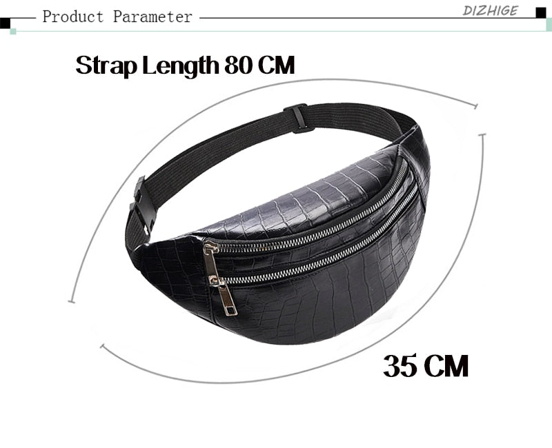 crocodile chest bag