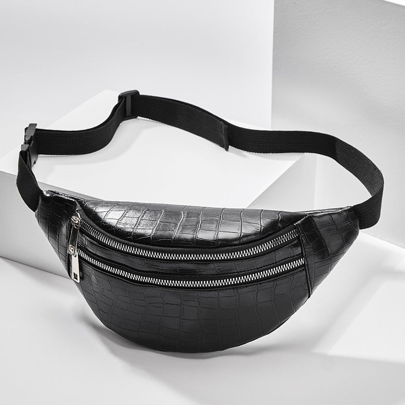 crocodile chest bag
