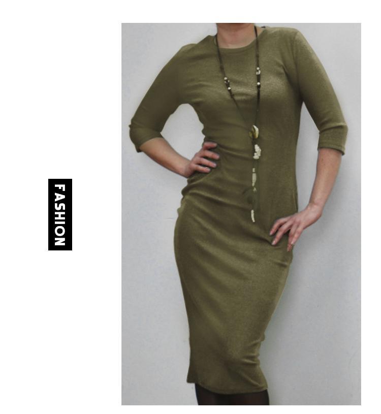 Hot Slim Bodycon Dress Women Solid Color Chic Party Dresses Casual Sleep Wear Inside Wear Vestidos Pencil Dress