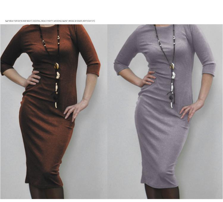 Hot Slim Bodycon Dress Women Solid Color Chic Party Dresses Casual Sleep Wear Inside Wear Vestidos Pencil Dress