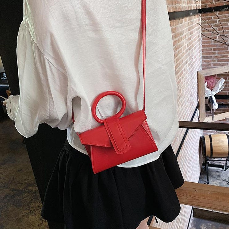 Mini Smart Elegant Brand Designer Round Handle Crossbody Bag