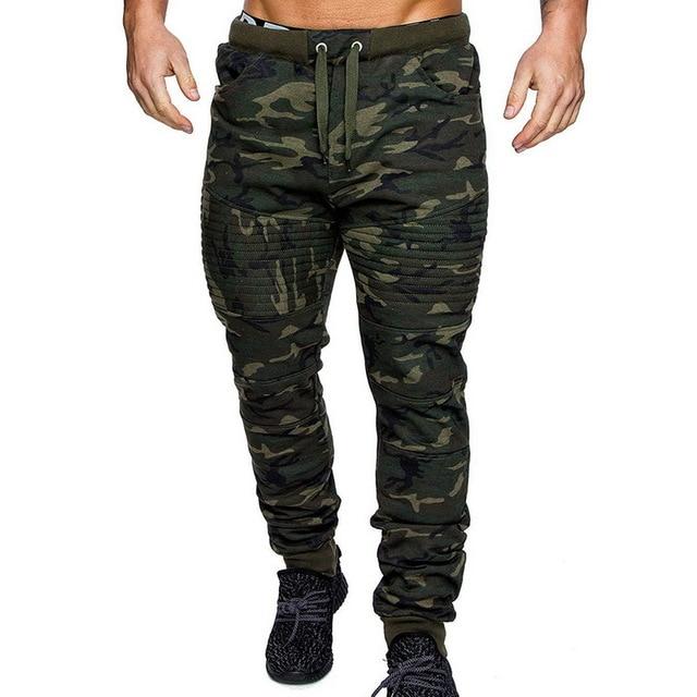 Camouflage Casual Pants Sweatpants Male Cargo Pants Multi-pocket Sportwear Mens Joggers