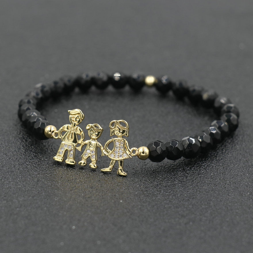 Boy Girl Family Bracelet Beads Stone Bracelets For Couples Lover's