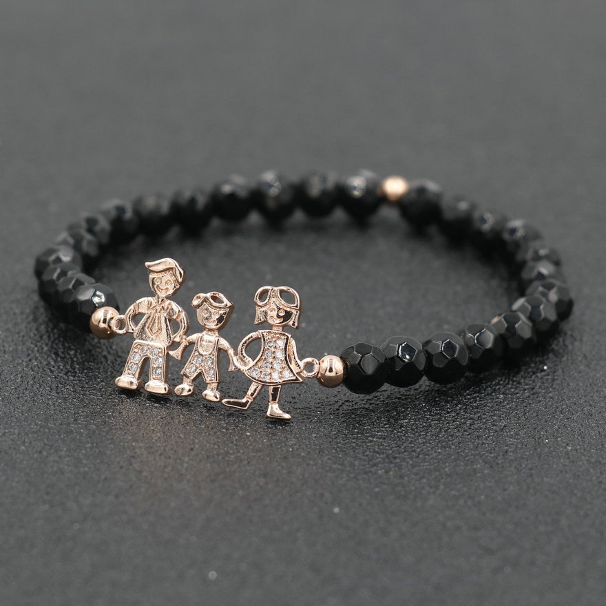 Boy Girl Family Bracelet Beads Stone Bracelets For Couples Lover's