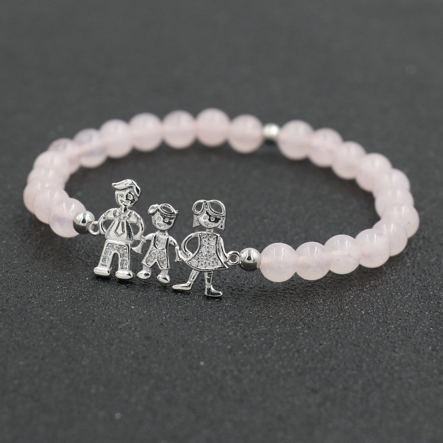 Boy Girl Family Bracelet Beads Stone Bracelets For Couples Lover's