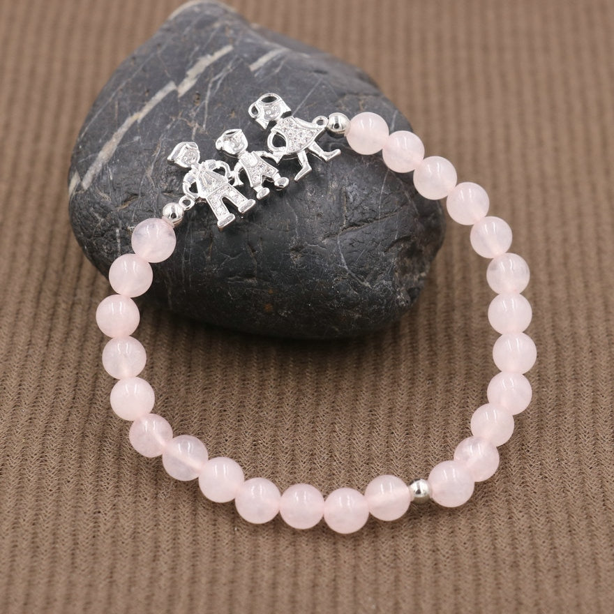Boy Girl Family Bracelet Beads Stone Bracelets For Couples Lover's