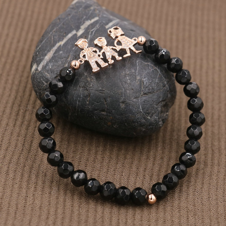 Boy Girl Family Bracelet Beads Stone Bracelets For Couples Lover's