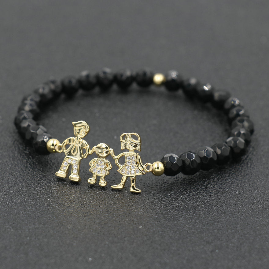 Boy Girl Family Bracelet Beads Stone Bracelets For Couples Lover's