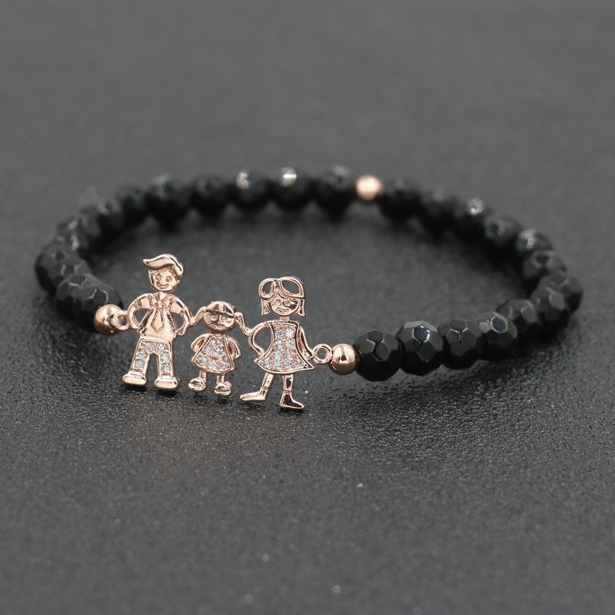 Boy Girl Family Bracelet Beads Stone Bracelets For Couples Lover's