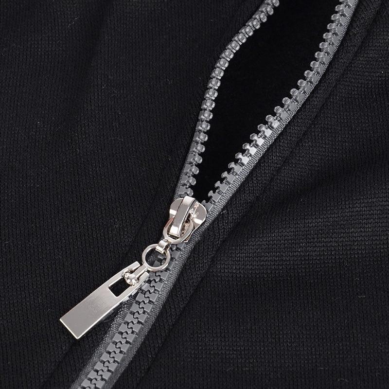 Hoodie Oblique Zipper Tracksuit Male Sweatshirt