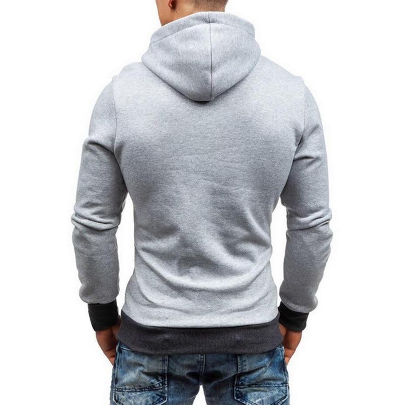 Hoodie Oblique Zipper Tracksuit Male Sweatshirt