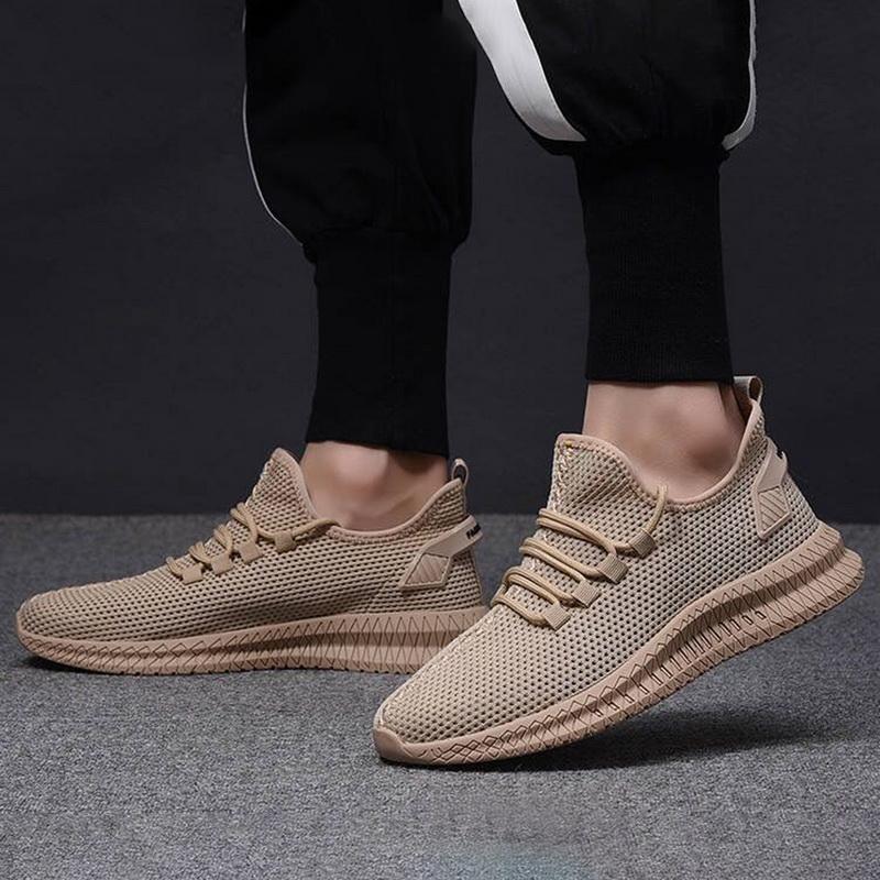 Sneakers Flat New Casual Shoes Comfortable Men Footwear Breathable Mesh Sport