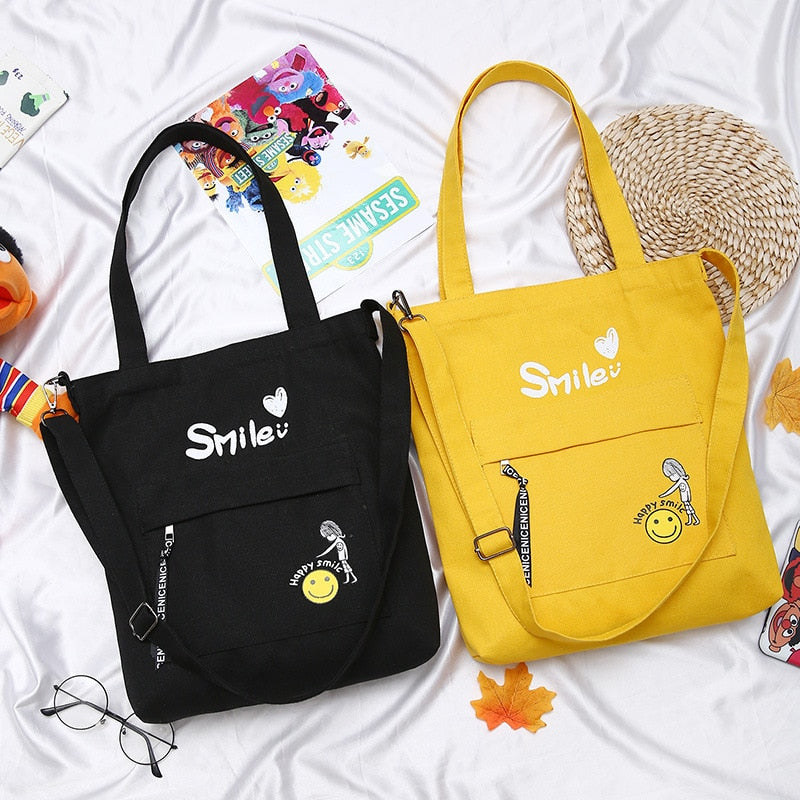 Letter Print Cloth Canvas Tote Bag