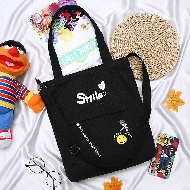 Letter Print Cloth Canvas Tote Bag