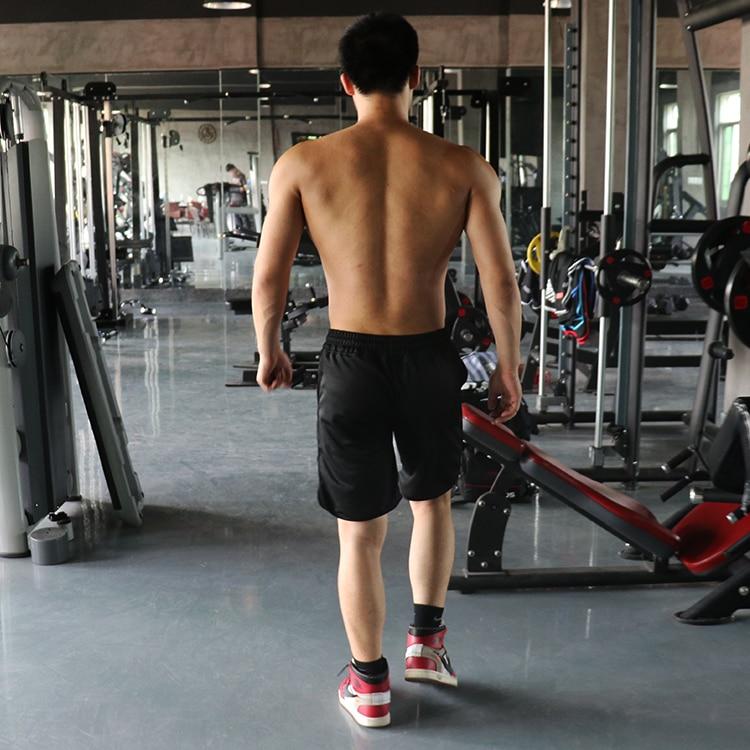 Men Gyms Shorts Fitness Bodybuilding Short Pants Beach Shorts Elastic Waist Shorts
