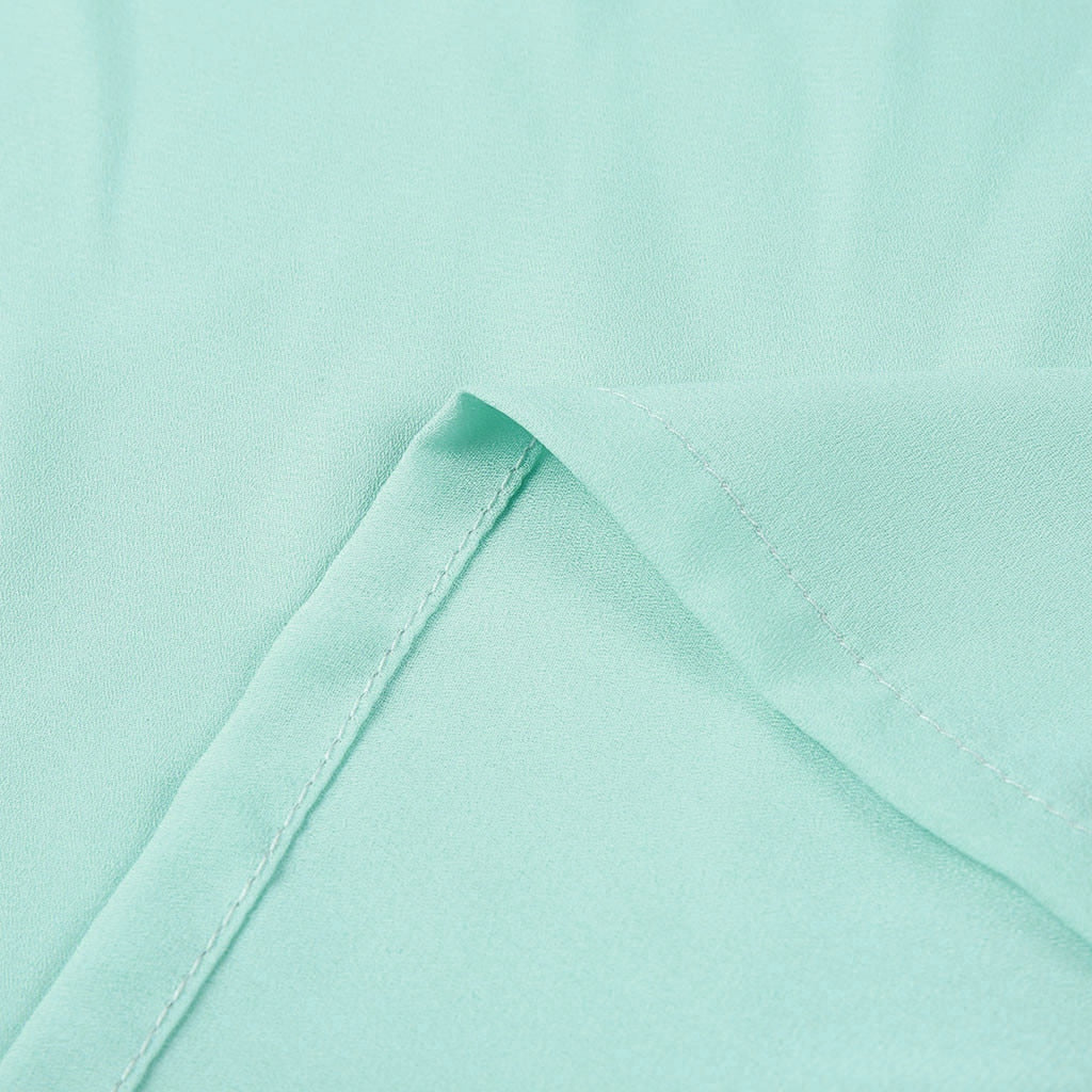 Lace Button cotton Short Sleeve Chiffon blouse