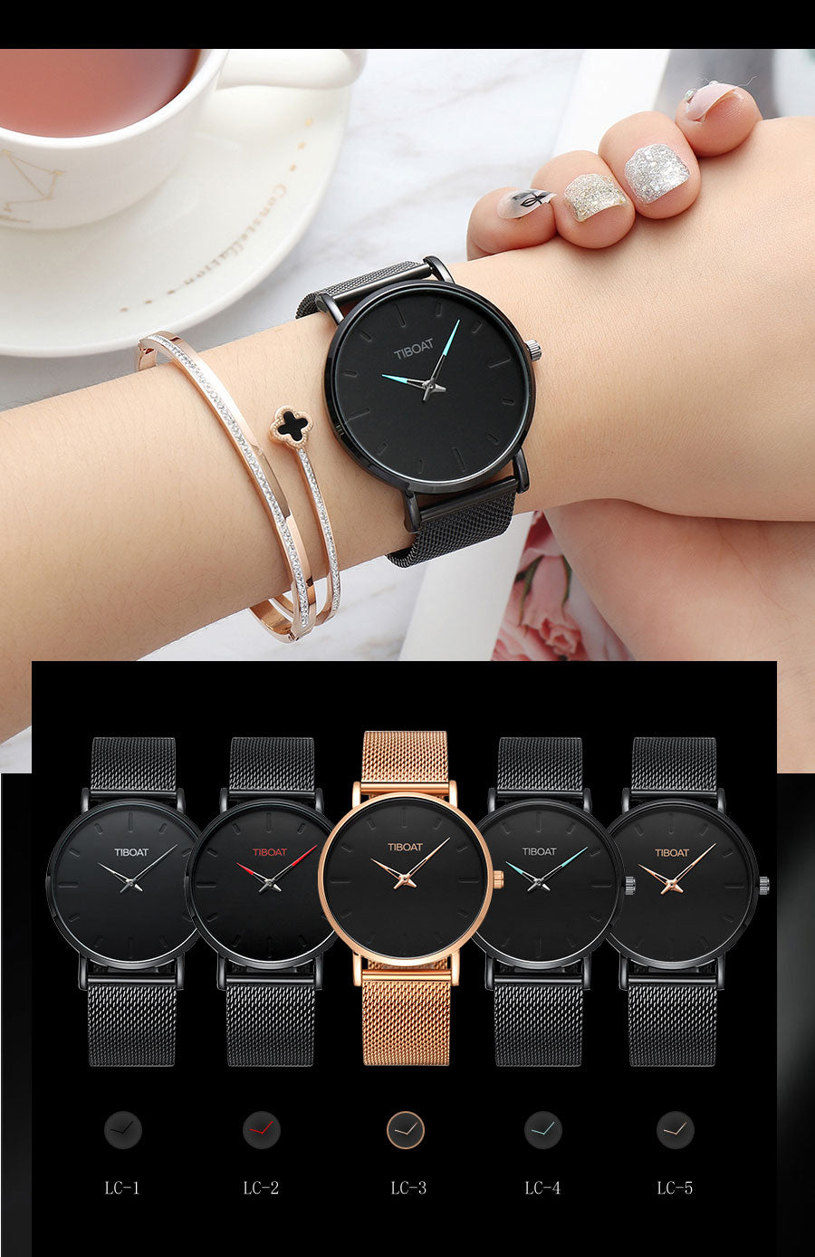 Super Slim Sliver Mesh Stainless Steel xury