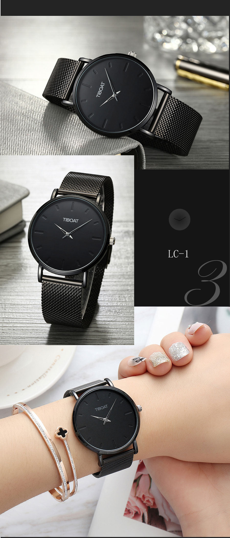 Super Slim Sliver Mesh Stainless Steel xury