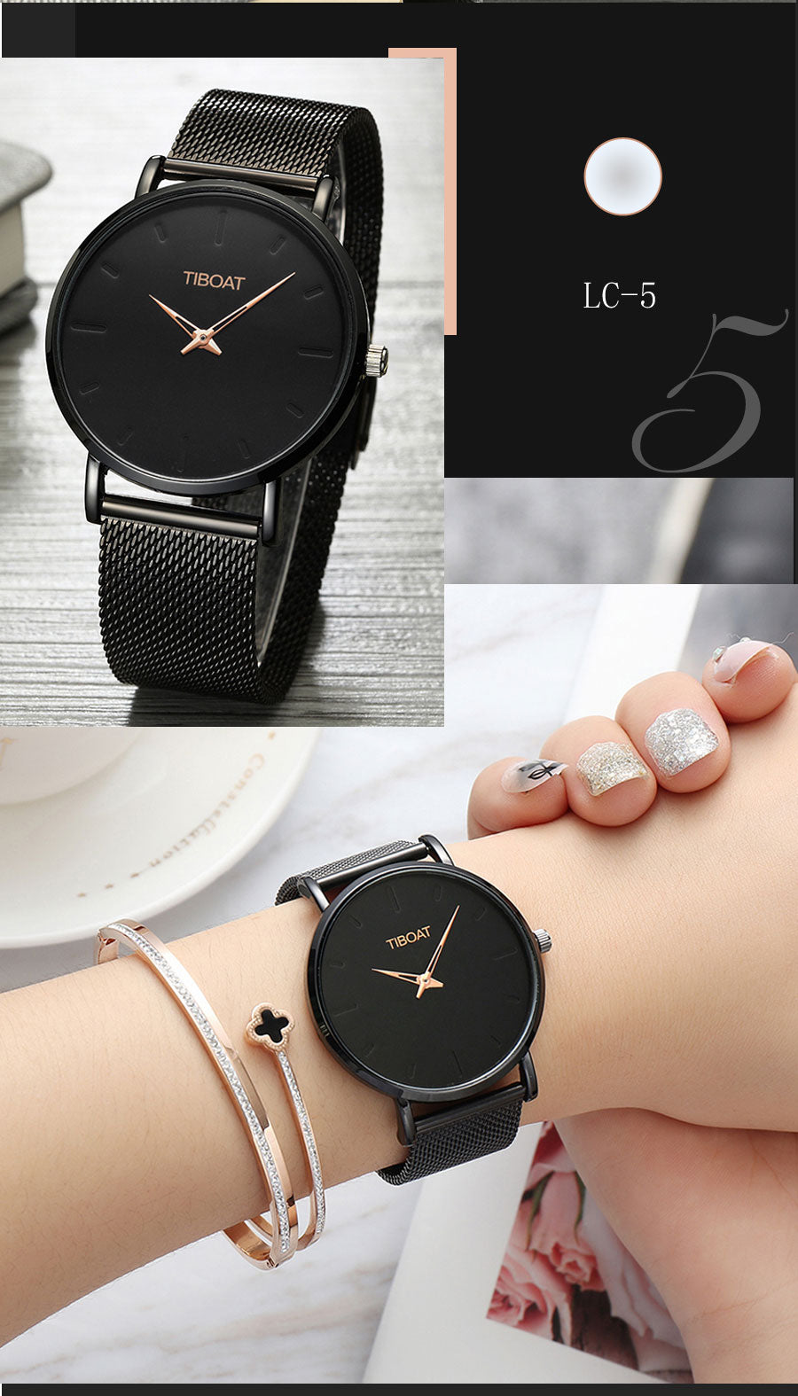 Super Slim Sliver Mesh Stainless Steel xury