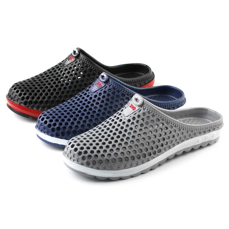 Outdoor Garden Shoes Male Pool Sandals Bathroom Flip Flops Lightweight Mules Beach Slides
