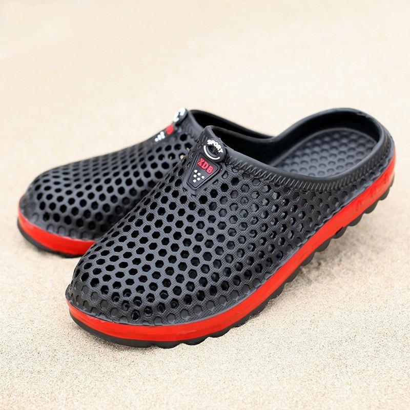 Outdoor Garden Shoes Male Pool Sandals Bathroom Flip Flops Lightweight Mules Beach Slides
