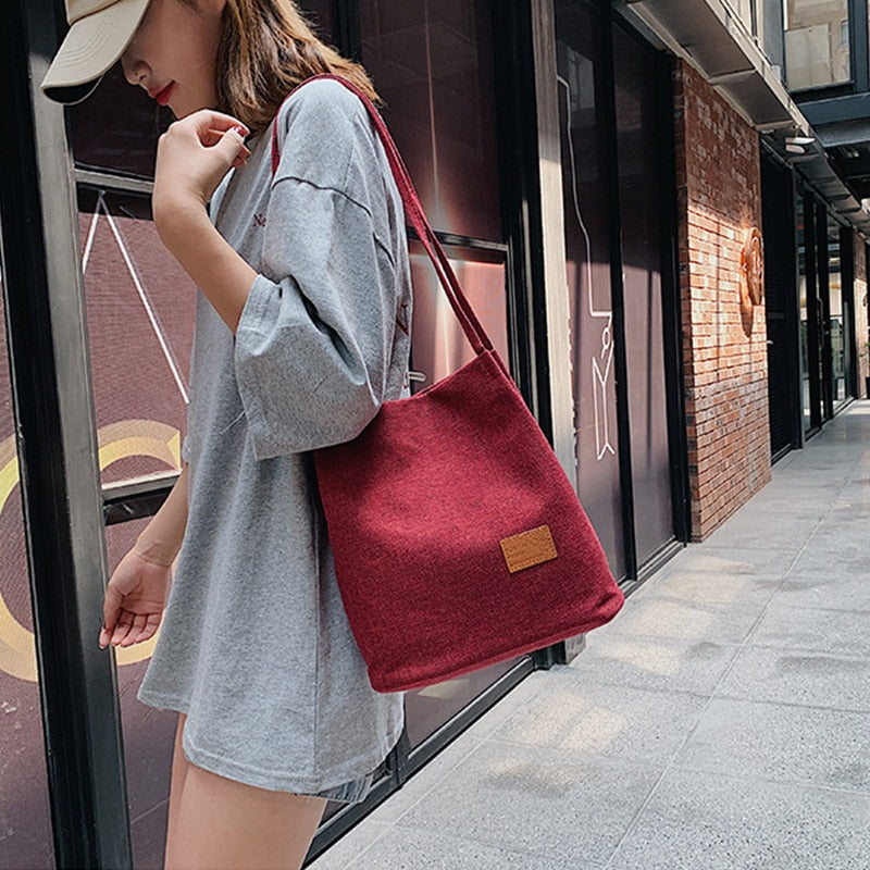 Flax Patchwork Ladies Messenger Bags Outdoor  Shoulder Bag