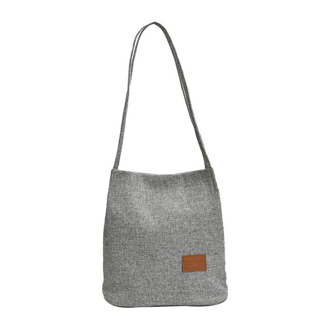 Flax Patchwork Ladies Messenger Bags Outdoor  Shoulder Bag
