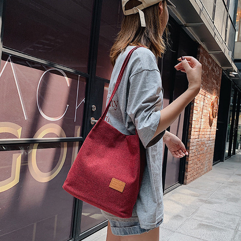 Flax Patchwork Ladies Messenger Bags Outdoor  Shoulder Bag