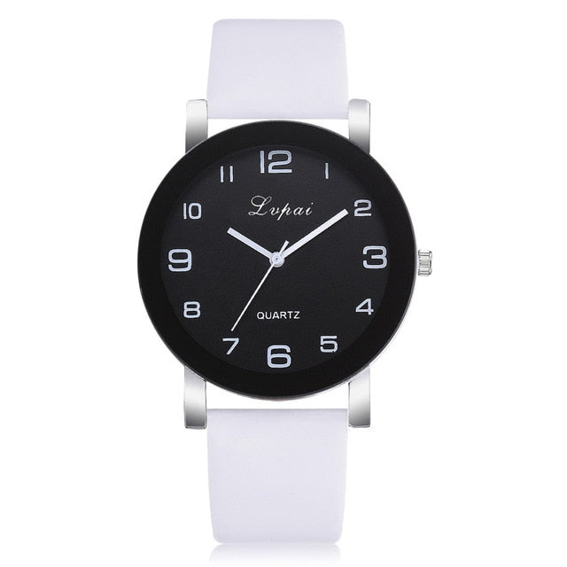 Leather Band Valentine Gift Crystal Stainless Steel
