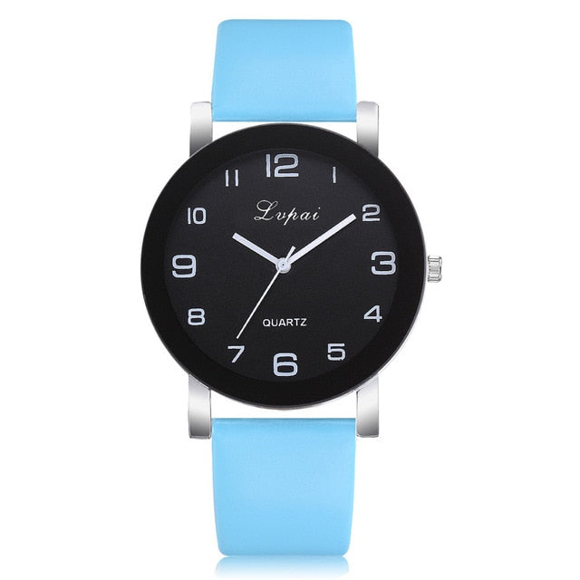 Leather Band Valentine Gift Crystal Stainless Steel