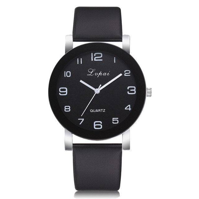 Leather Band Valentine Gift Crystal Stainless Steel
