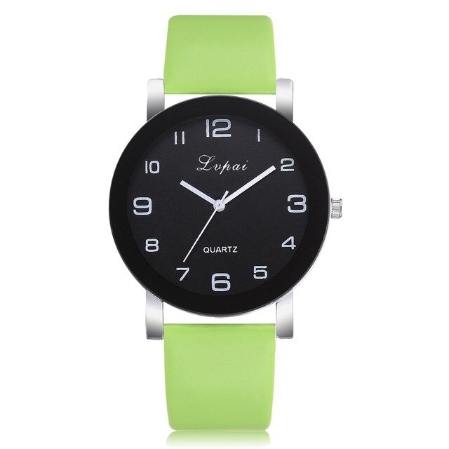 Leather Band Valentine Gift Crystal Stainless Steel