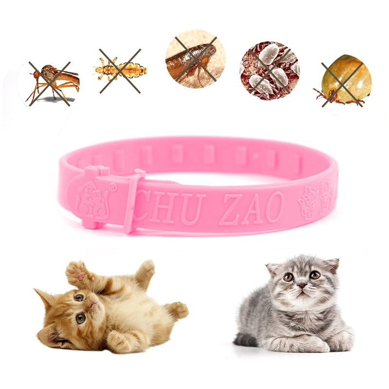 Anti Flea Ticks Mosquito Rubber Necklace Protect Pet