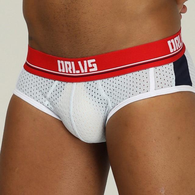 Sexy Underwear Men Jockstrap Mesh Breathable  Bikini Gay  Male Panties Briefs Man