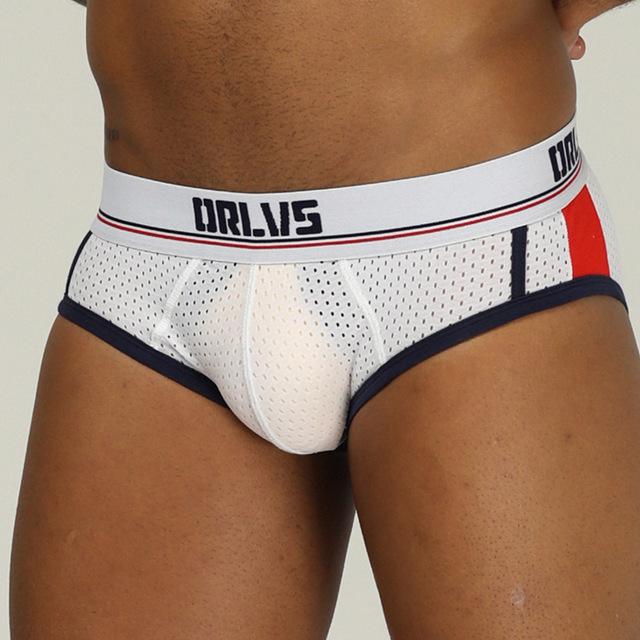 Sexy Underwear Men Jockstrap Mesh Breathable  Bikini Gay  Male Panties Briefs Man