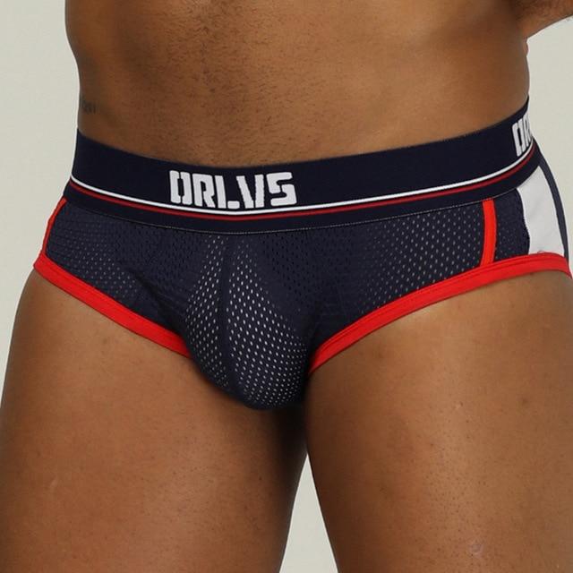 Sexy Underwear Men Jockstrap Mesh Breathable  Bikini Gay  Male Panties Briefs Man